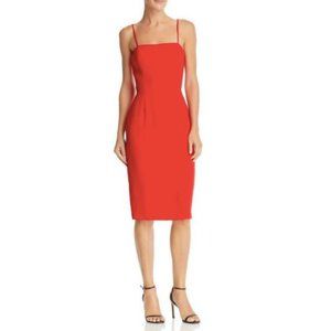 Amanda Uprichard Sheldyn Red Sheath Dress S
